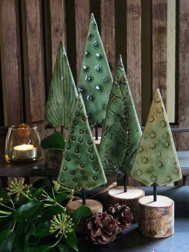 Kunst op de hoek workshop kerstboompjes groen